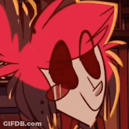 Alastor Smile Hazbin Hotel GIF