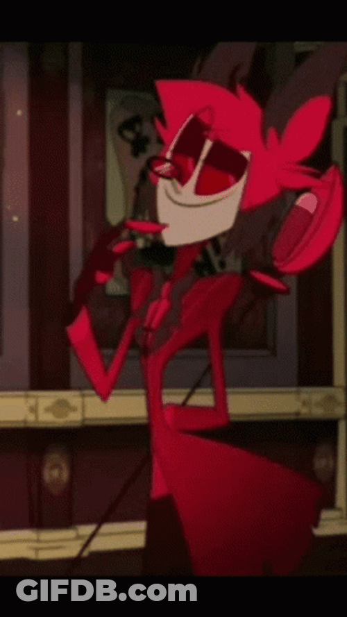 Alastor Thoughtful Expression GIF