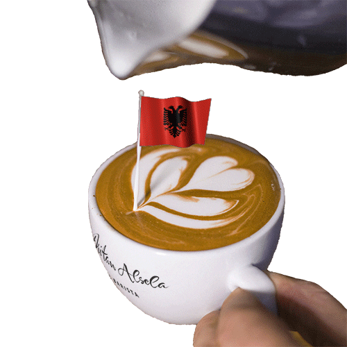 Albania Coffee Art Independence Day GIF
