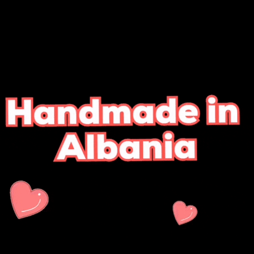 Albania Hearts Handmade GIF
