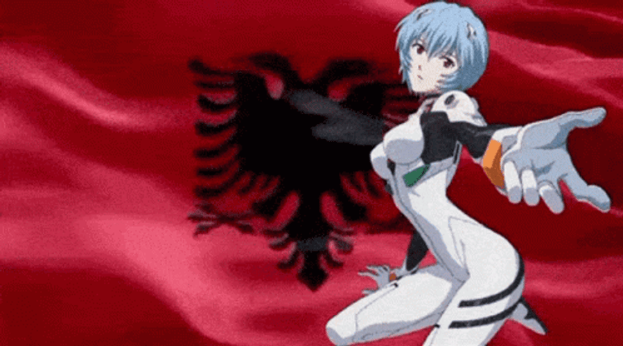 Albania Rei Neon Genesis Evangelion GIF