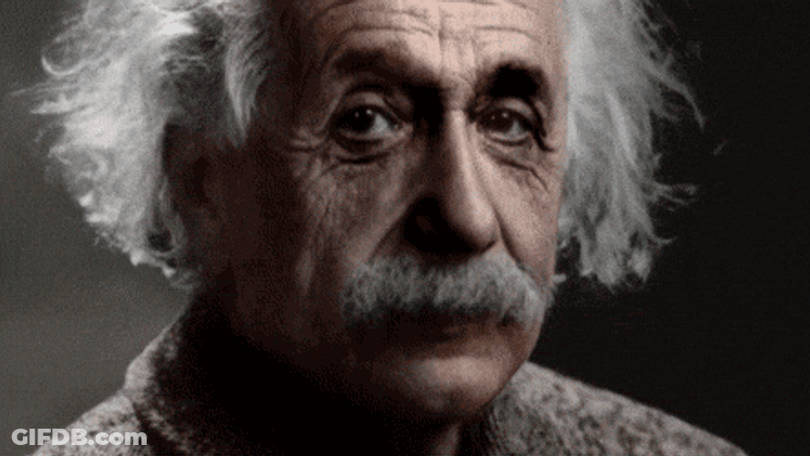 Albert Einstein Colored Image GIF