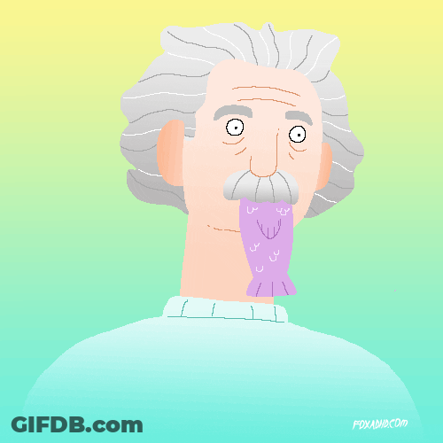 Albert Einstein Smart Fish GIF