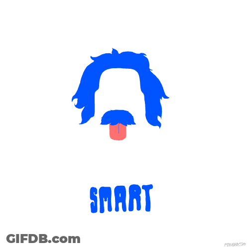 Albert Einstein Smart Guy GIF