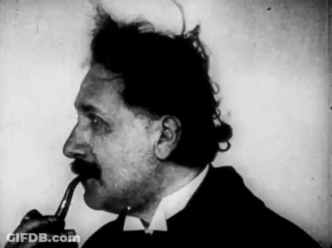 Albert Einstein Smiles GIF