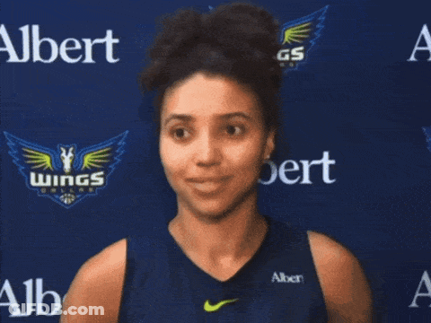 Albert Wings Female Basketball Player Smiling GIF
