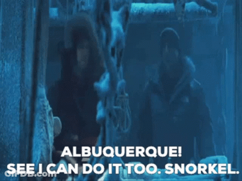 Albuquerque See I Can Do It Too Snorkel Blue Background GIF