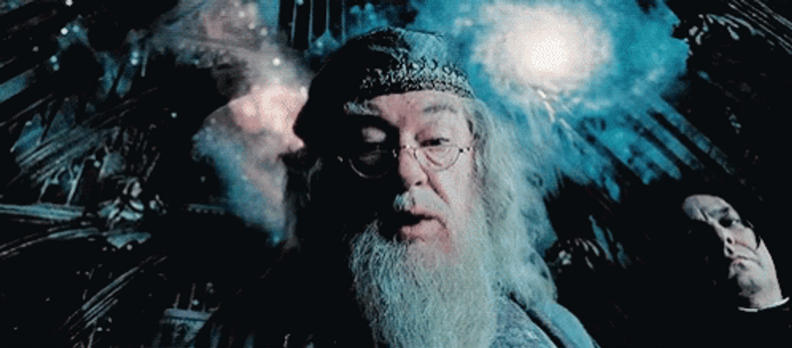 Albus Dumbledore Mumbling GIF