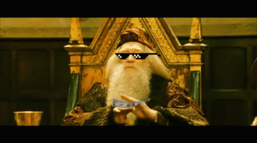 Albus Dumbledore Payday Meme GIF
