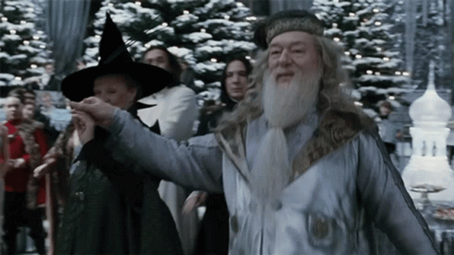 Albus Dumbledore Presenting GIF