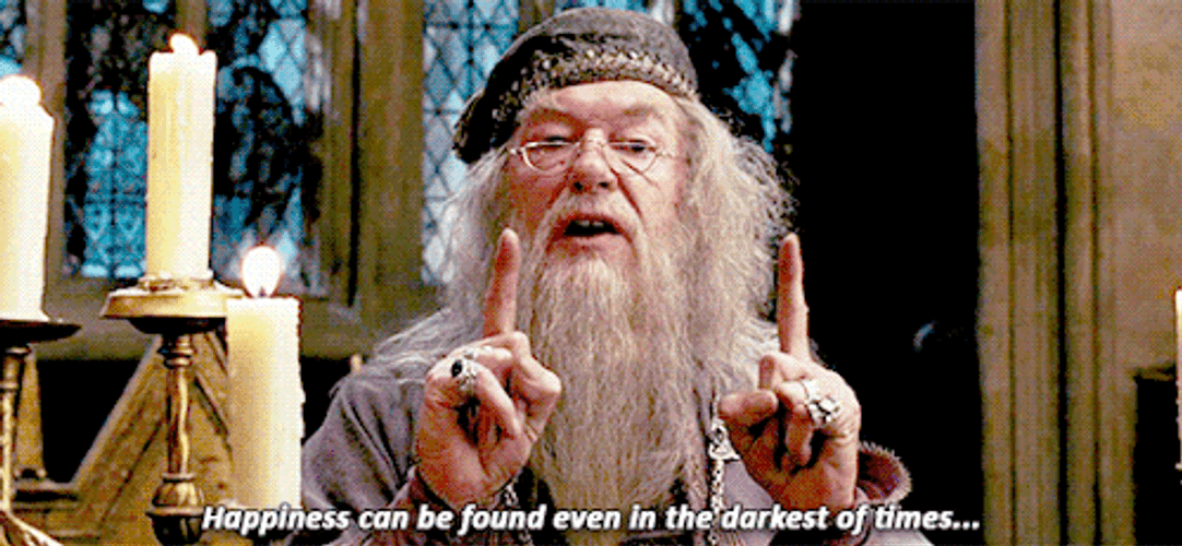 Albus Dumbledore Talking About Happiness GIF