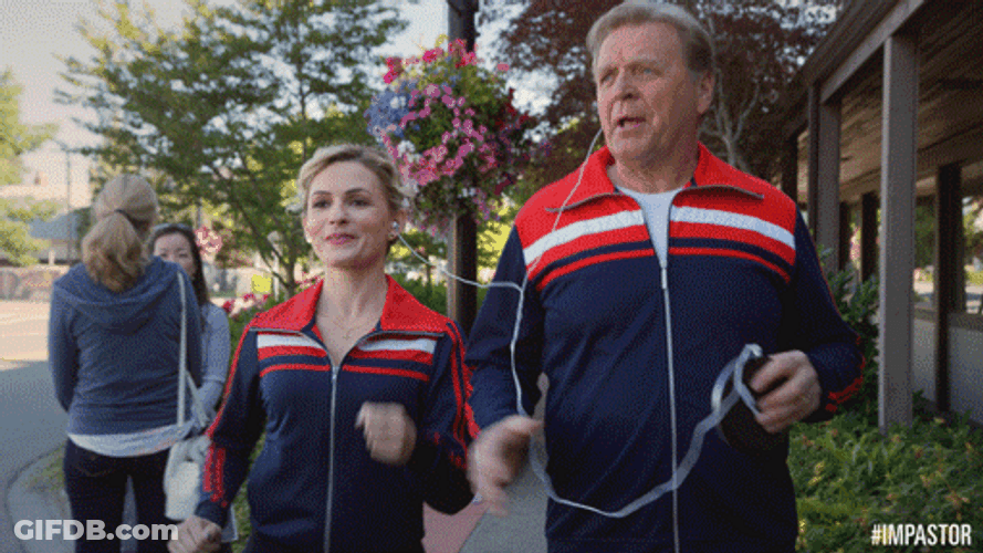 Alden Schmidt Lindsay Gort Cd Player Power Walking GIF