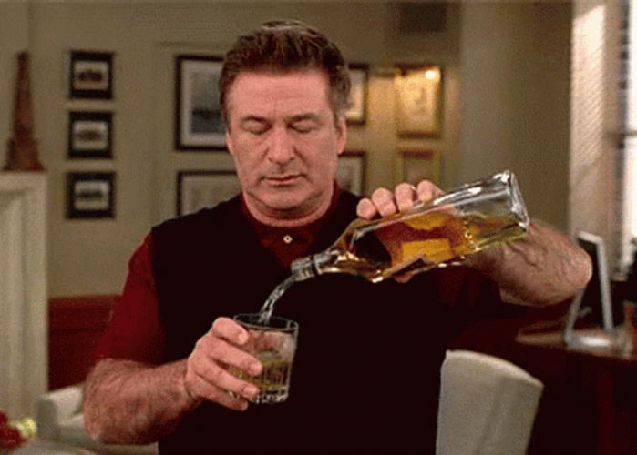 Alec Baldwin Pouring Alcohol Loop GIF