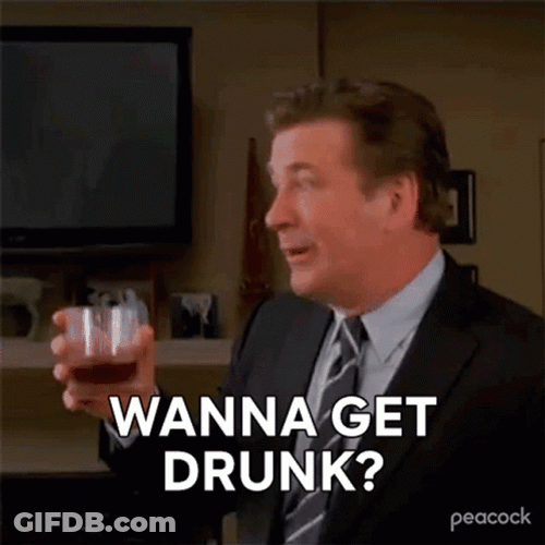 Alec Baldwin Wanna Get Drunk GIF