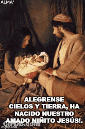Alegrense Cielos Y Tierra Nativity Scene GIF