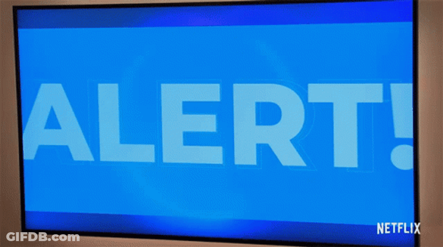 Alert Blue Warning GIF