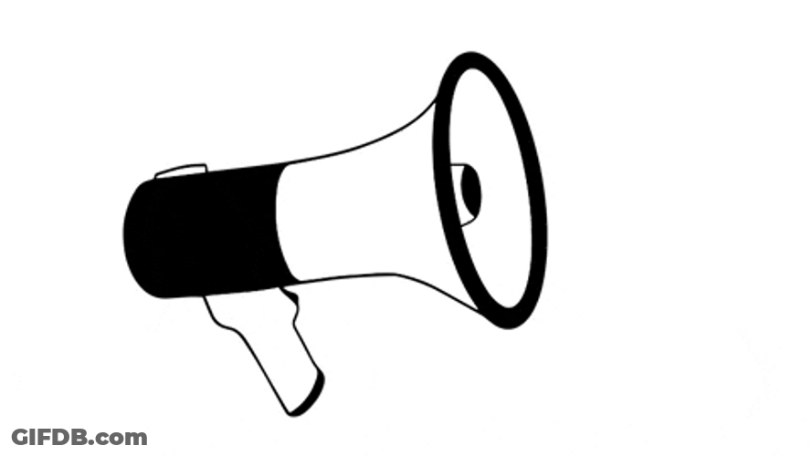 Alert Megaphone Animation GIF