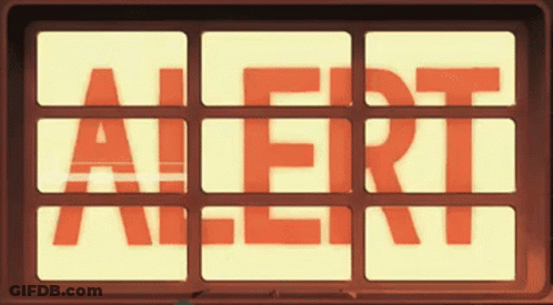 Alert Word On Screen GIF