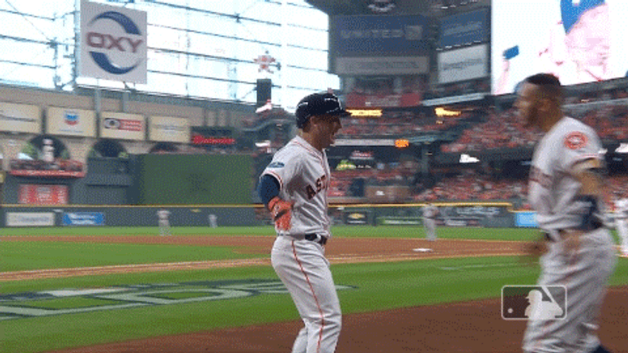 Alex Bregman With Teammate GIF