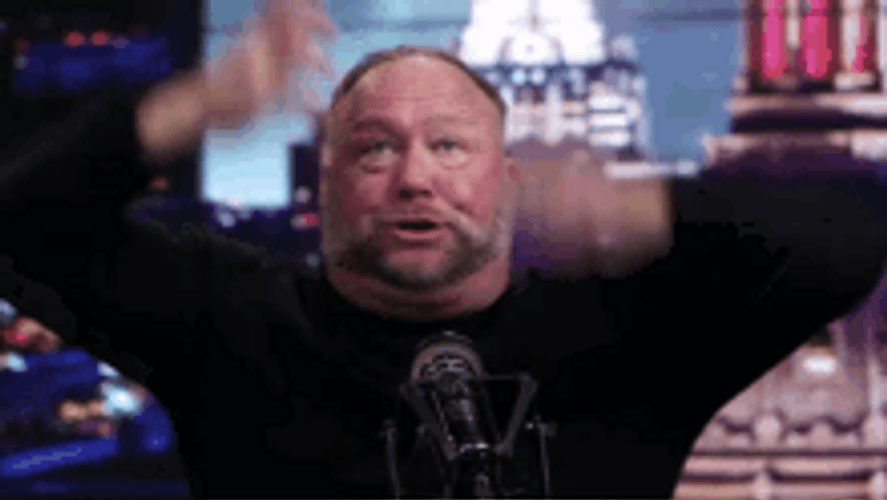 Alex Jones Fast Air Jab GIF