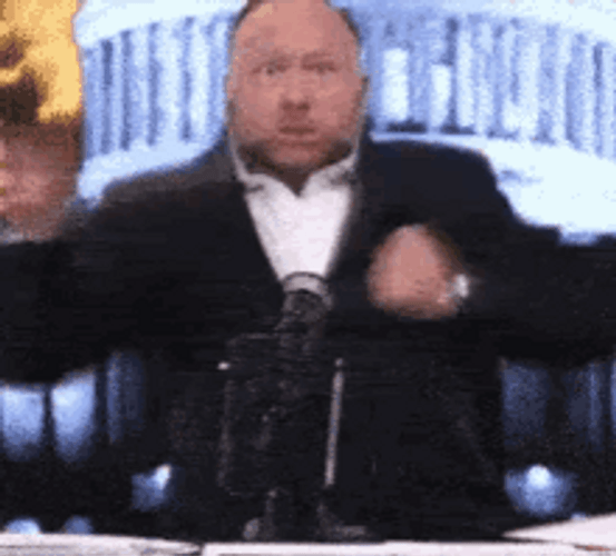Alex Jones Funny Chicken Dance GIF