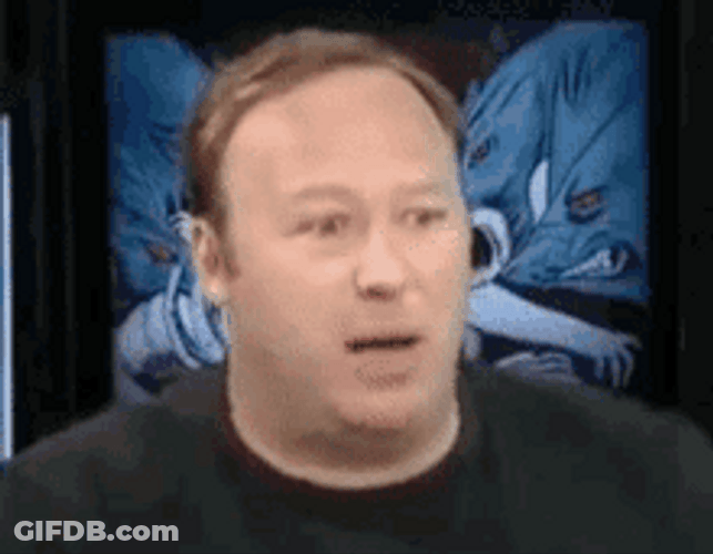 Alex Jones Making Funny Face Distortion GIF