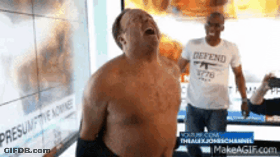 Alex Jones Take Off Shirt Go Wild GIF