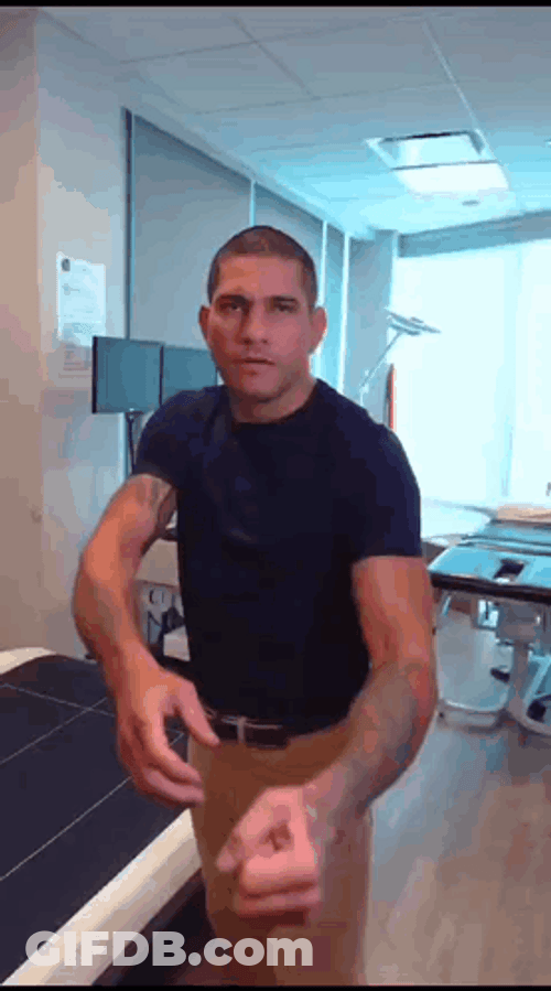 Alex Pereira Archery Scream GIF