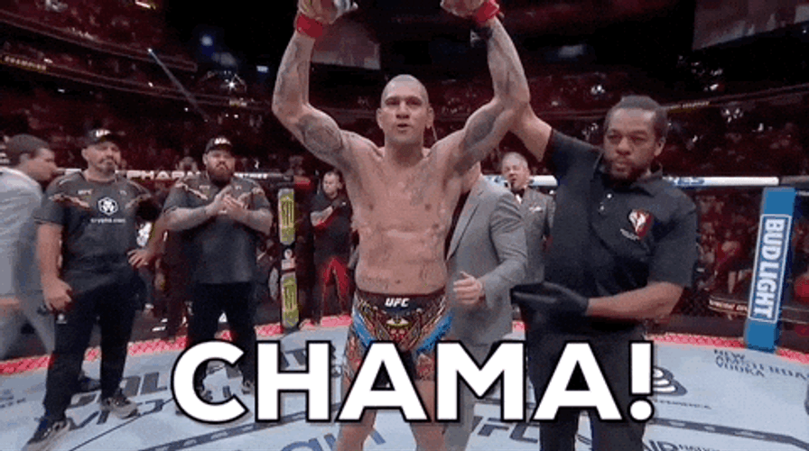 Alex Pereira Win Chama GIF