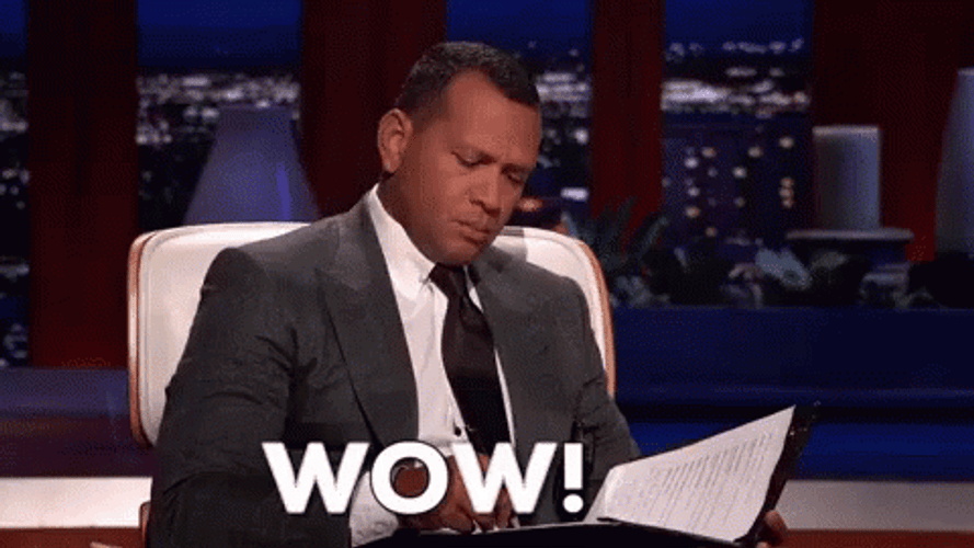 Alex Rodriguez Wowed At Shark Tank GIF