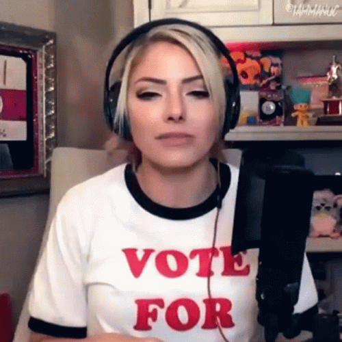 Alexa Bliss Vote For Pedro Tee GIF