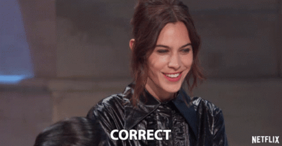 Alexa Chung Correct GIF