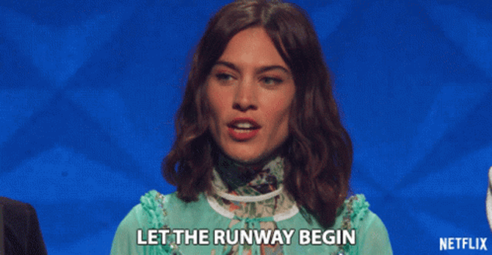 Alexa Chung Runway Begin GIF