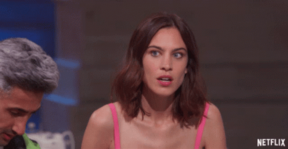 Alexa Chung Shocked GIF