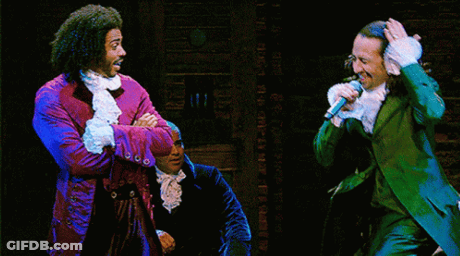 Alexander Hamilton Energetic Singing GIF