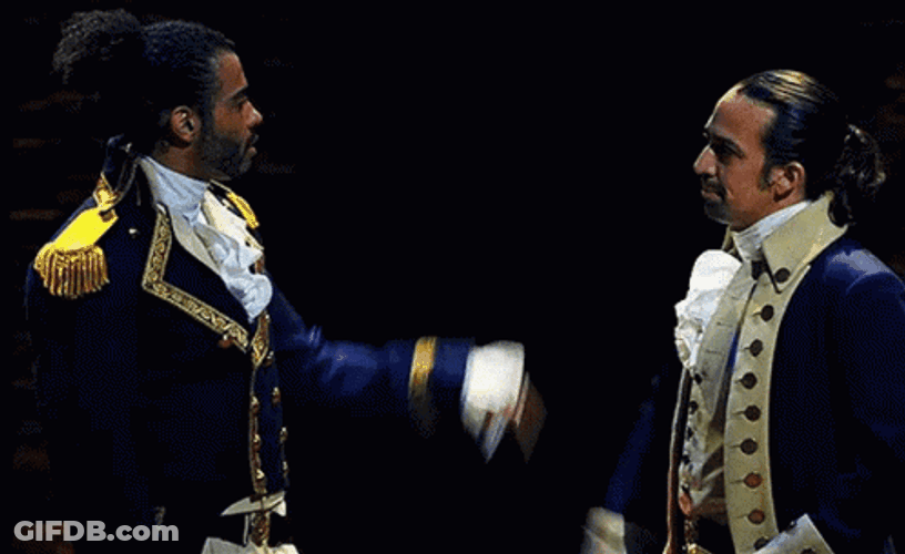 Alexander Hamilton High Five GIF
