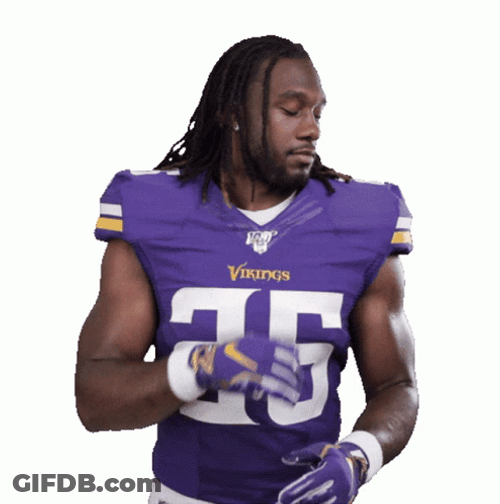 Alexander Mattison On Football Kickoff GIF