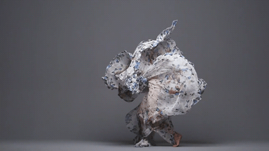 Alexander McQueen Damien Hirst Scarf GIF