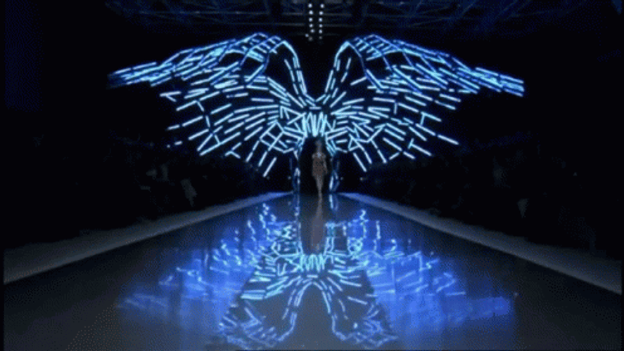 Alexander McQueen Runway Angel Wings GIF