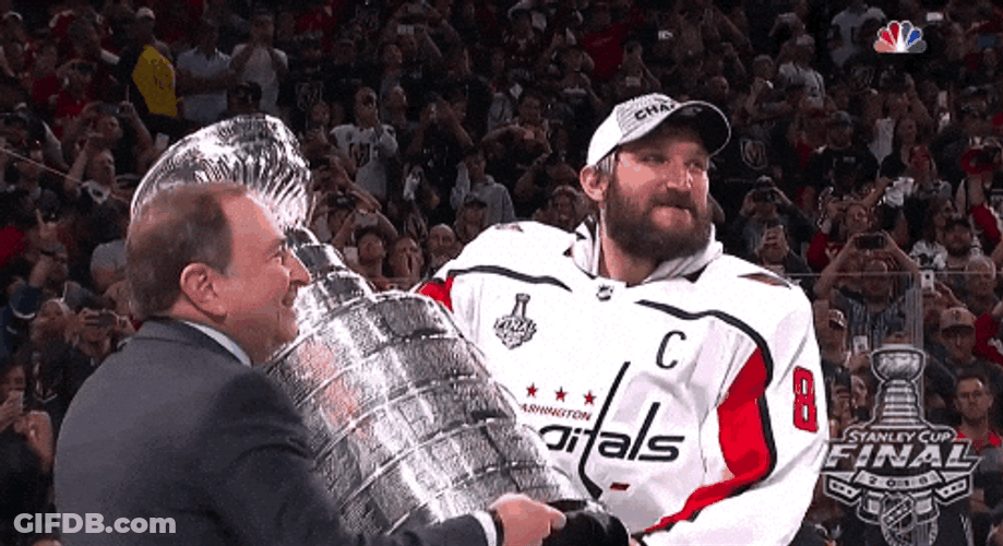 Alexander Ovechkin Claiming Stanley Cup GIF