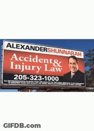 Alexander Shunnarah Accident Injury Law Billboard GIF