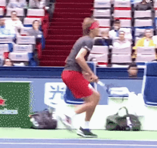 Alexander Zverev Excited Ball Boy GIF