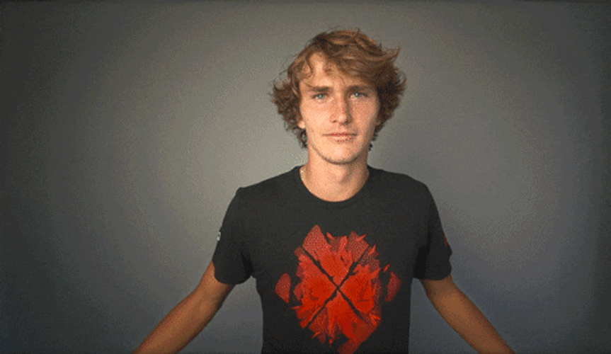 Alexander Zverev Opening Arms GIF