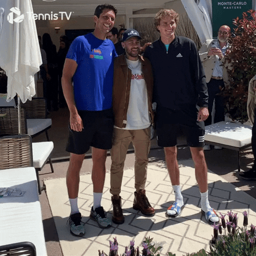 Alexander Zverev Posing For A Picture GIF