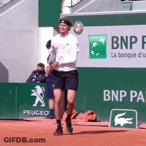 Alexander Zverev Racquet Toss GIF