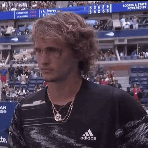 Alexander Zverev Raising Eyebrows GIF