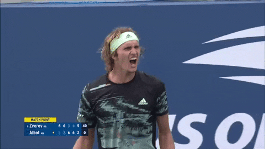 Alexander Zverev Screaming GIF