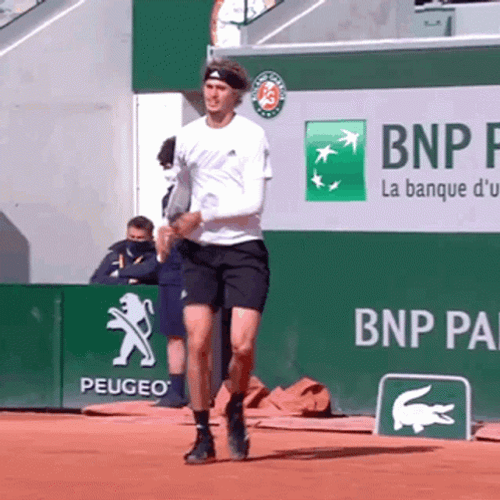 Alexander Zverev Throwing Tennis Racket Sore Loser GIF