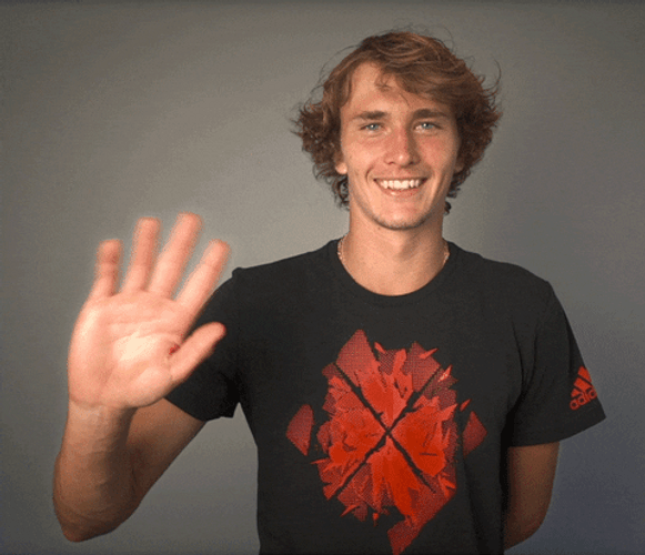 Alexander Zverev Waving Good Bye GIF