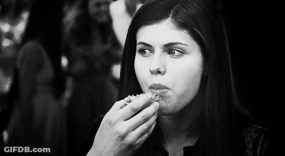 Alexandra Daddario Eating GIF